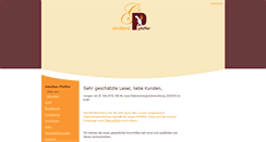 Desktop Screenshot of konditorei-pfeffer.de
